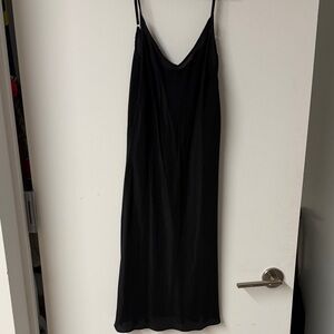 J. Crew Cream OR Black Chemise Slip 100% silk size S